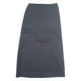 Womens A-Line Skirt Black Long M