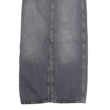 ONLY Womens Straight Skirt Grey Long Denim XS