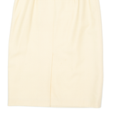 Womens Pencil Skirt Yellow Midi S