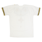 Womens Shirt White Crazy Pattern XL