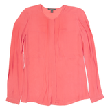 SPIRIT Womens Shirt Pink Long Sleeve UK 8