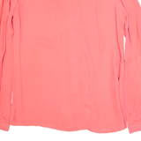 SPIRIT Womens Shirt Pink Long Sleeve UK 8