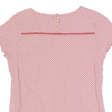 TOMMY HILFIGER Womens Printed Blouse Red Polka Dot S