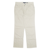 TOMMY HILFIGER Relaxed Fit Workwear Mens Trousers Beige Regular Wide-Leg W31 L32