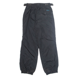 COLUMBIA Cargo Mens Trousers Black Loose Wide-Leg Nylon W26 L30