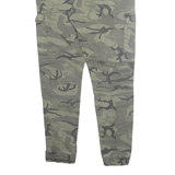 FSBN Camo Cargo Mens Trousers Green Regular Tapered W30 L28