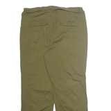 SEAN JOHN Cargo Belted Mens Trousers Green Loose Wide-Leg W38 L31