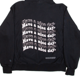 CHAMPION REVERSE WEAVE Womens Black Hoodie L