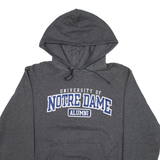 CHAMPION University Of Notre Dame Mens Grey Hoodie USA S