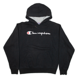 CHAMPION Mens Black Hoodie M