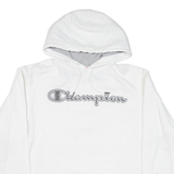 CHAMPION Womens White Hoodie M