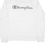 CHAMPION Womens White Hoodie M