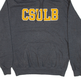 CHAMPION CSULB Mens Grey Hoodie USA L
