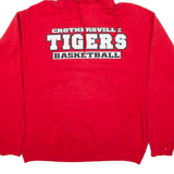 PORT & COMPANY Crothersville Tigers Basketball Mens Red Hoodie USA L