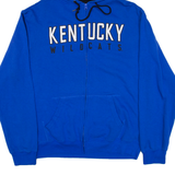 TOP OF THE WORLD Kentucky Wildcats Mens Blue Hoodie Full Zip USA L