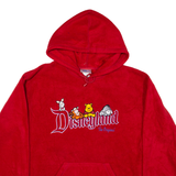 DISNEY Fleece Womens Red Hoodie L