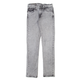 LEVI'S 511 Jeans Mens Grey Slim Straight Acid Wash W28 L32