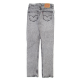 LEVI'S 511 Jeans Mens Grey Slim Straight Acid Wash W28 L32