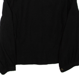 Womens Blouse Black Long Sleeve Viscose M