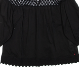 LEVI'S Womens Puff Sleeve Top Black Long Sleeve S