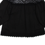 LEVI'S Womens Puff Sleeve Top Black Long Sleeve S