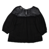 LEVI'S Womens Puff Sleeve Top Black Long Sleeve S