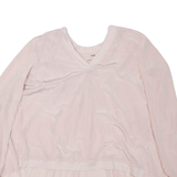 MARCCAIN SPORTS Womens Smock Top Pink Long Sleeve L