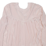 MARCCAIN SPORTS Womens Smock Top Pink Long Sleeve L