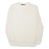 ZARA Womens Blouse Beige Long Sleeve S