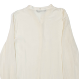 ZARA Womens Blouse Beige Long Sleeve S