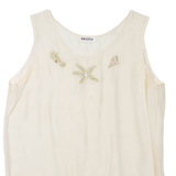 POSITIV Womens Vest Beige Sleeveless L