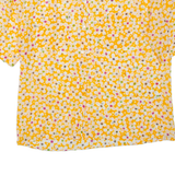MONN Womens Printed Top Yellow Floral L