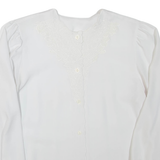 Womens Blouse White Long Sleeve XL