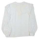 Womens Blouse White Long Sleeve XL