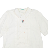 Womens Shirt White Collared L