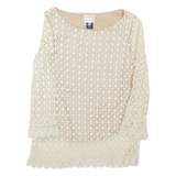 GANT Womens Top White Long Sleeve M