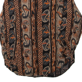 MISS SELFRIDGE Womens Printed Shirt Black Collared Long Sleeve Paisley L