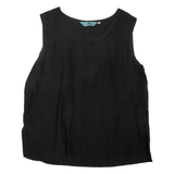 DEVILLE Womens Vest Black Sleeveless L