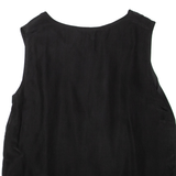 DEVILLE Womens Vest Black Sleeveless L