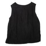 DEVILLE Womens Vest Black Sleeveless L