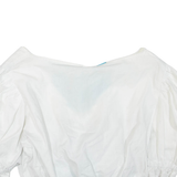 Womens Cropped Blouse White M