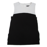 ZARA Womens Vest Black Sleeveless Colourblock XS