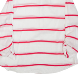 ELLEN AMBER Womens Printed Shirt White Collared Long Sleeve Striped 2XL