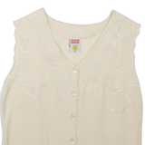 CLOCK HOUSE Womens Top Beige Sleeveless M