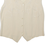 CLOCK HOUSE Womens Top Beige Sleeveless M