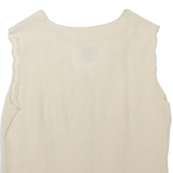 CLOCK HOUSE Womens Top Beige Sleeveless M