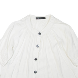 ZARA Womens Blouse White 3/4 Sleeve S
