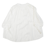 ZARA Womens Blouse White 3/4 Sleeve S