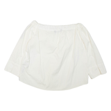 ZARA Womens Blouse White 3/4 Sleeve S