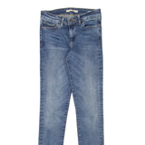 LEVI'S 711 Womens Jeans Blue Slim Straight Stone Wash W27 L32